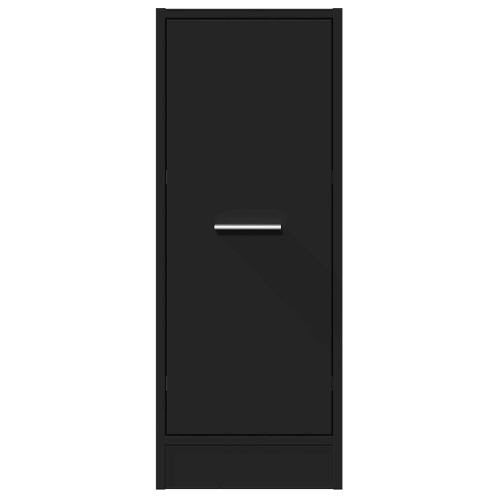 Apothekerskast 30x41x77,5 cm bewerkt hout zwart