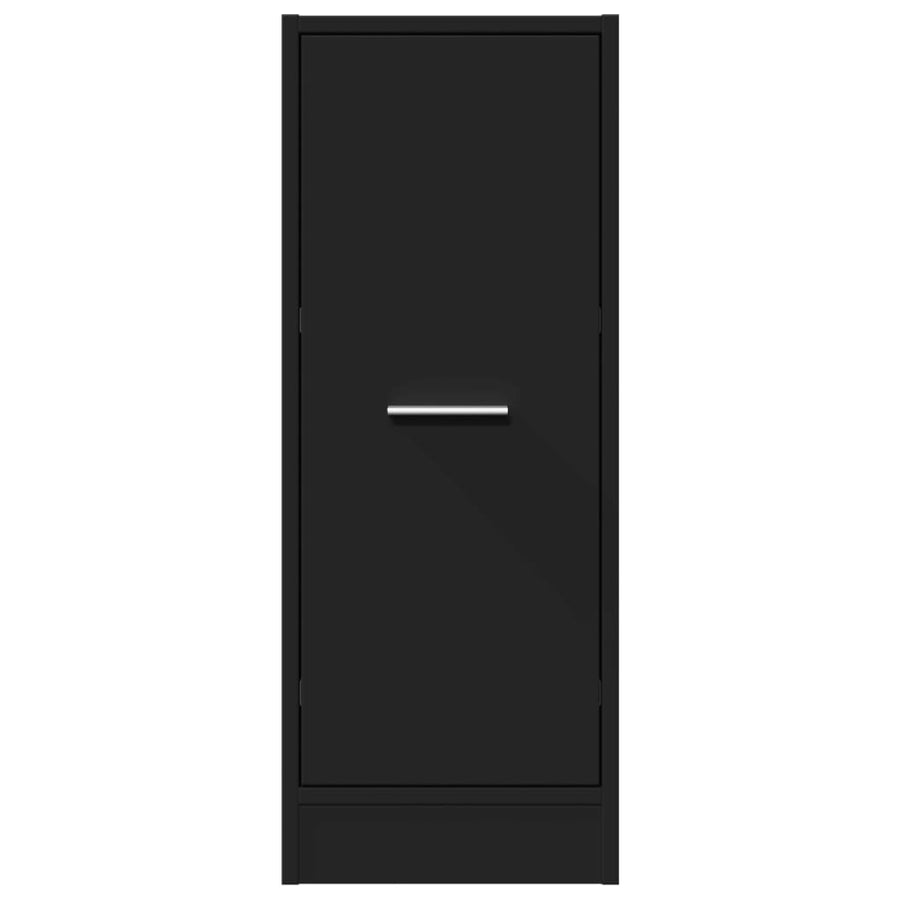 Apothekerskast 30x41x77,5 cm bewerkt hout zwart