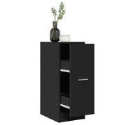 Apothekerskast 30x41x77,5 cm bewerkt hout zwart muurmontage
