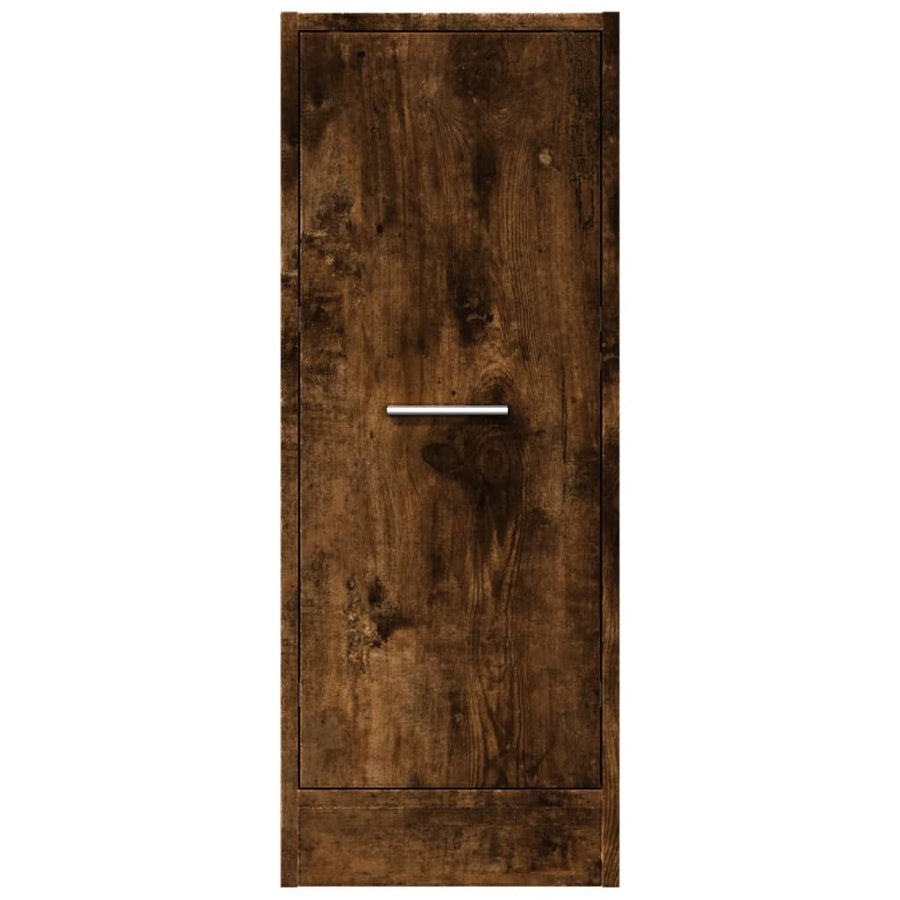 Apothekerskast 30x41x77,5 cm bewerkt hout gerookt eikenkleurig