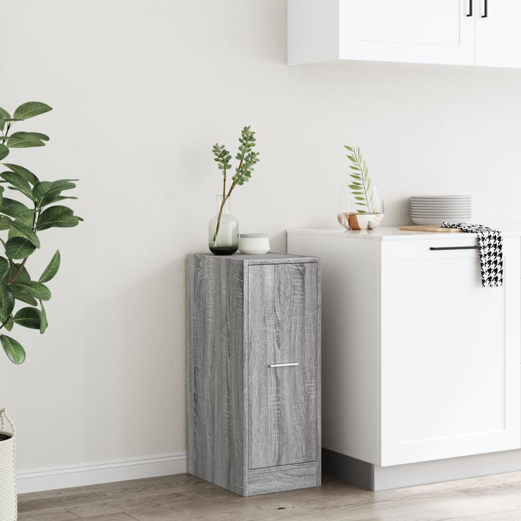 Apothekerskast 30x41x77,5 cm bewerkt hout grijs sonoma eiken