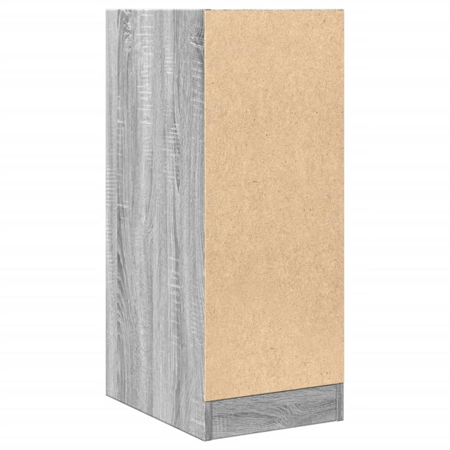 Apothekerskast 30x41x77,5 cm bewerkt hout grijs sonoma eiken