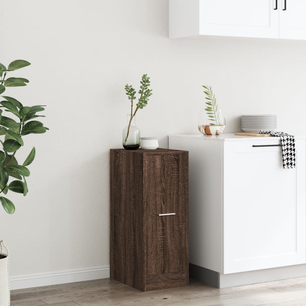Apothekerskast 30x41x77,5 cm bewerkt hout bruin eikenkleurig