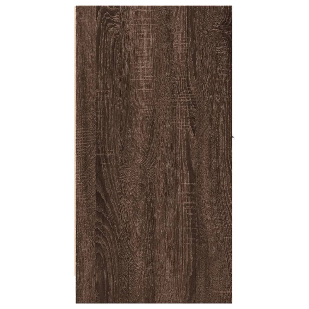 Apothekerskast 30x41x77,5 cm bewerkt hout bruin eikenkleurig