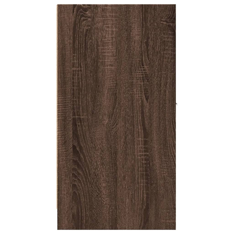 Apothekerskast 30x41x77,5 cm bewerkt hout bruin eikenkleurig