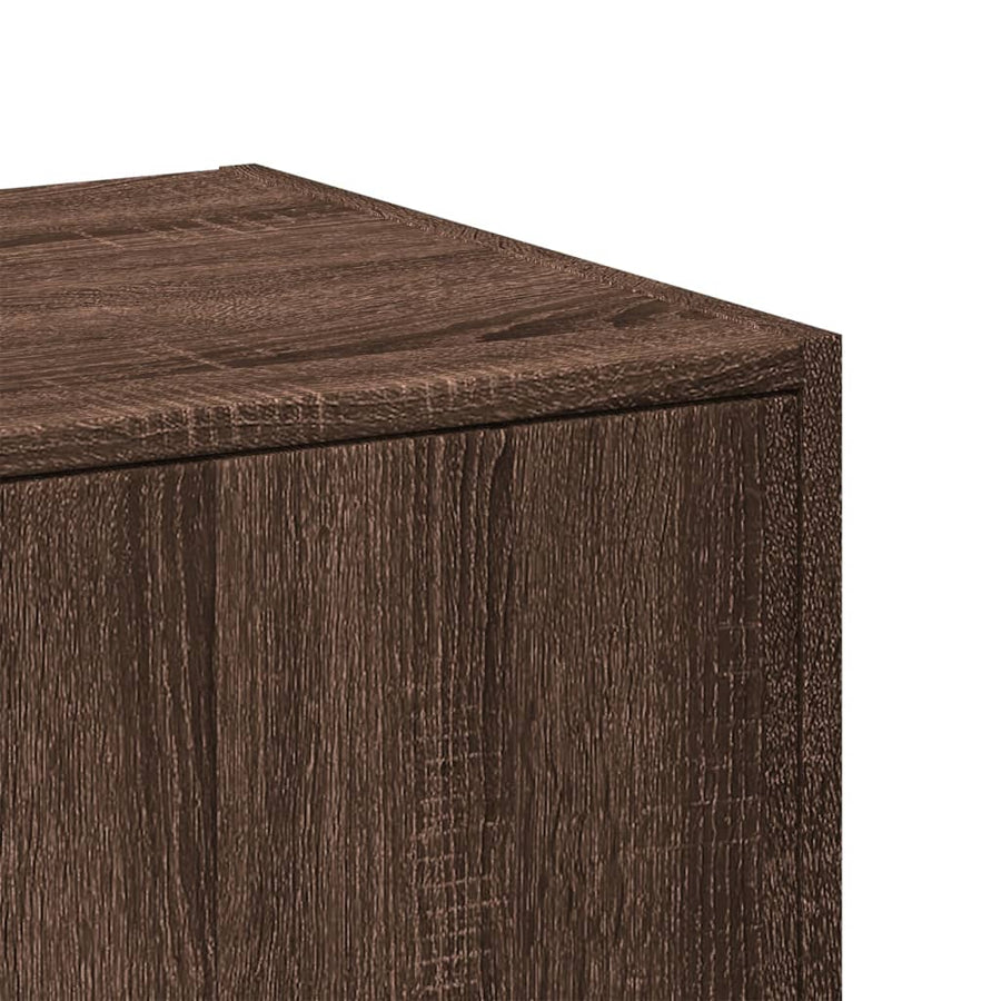 Apothekerskast 30x41x77,5 cm bewerkt hout bruin eikenkleurig