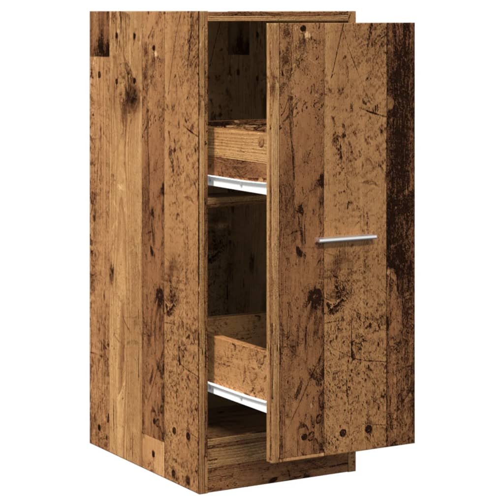 Apothekerskast 30x41x77,5 cm bewerkt hout oud houtkleurig