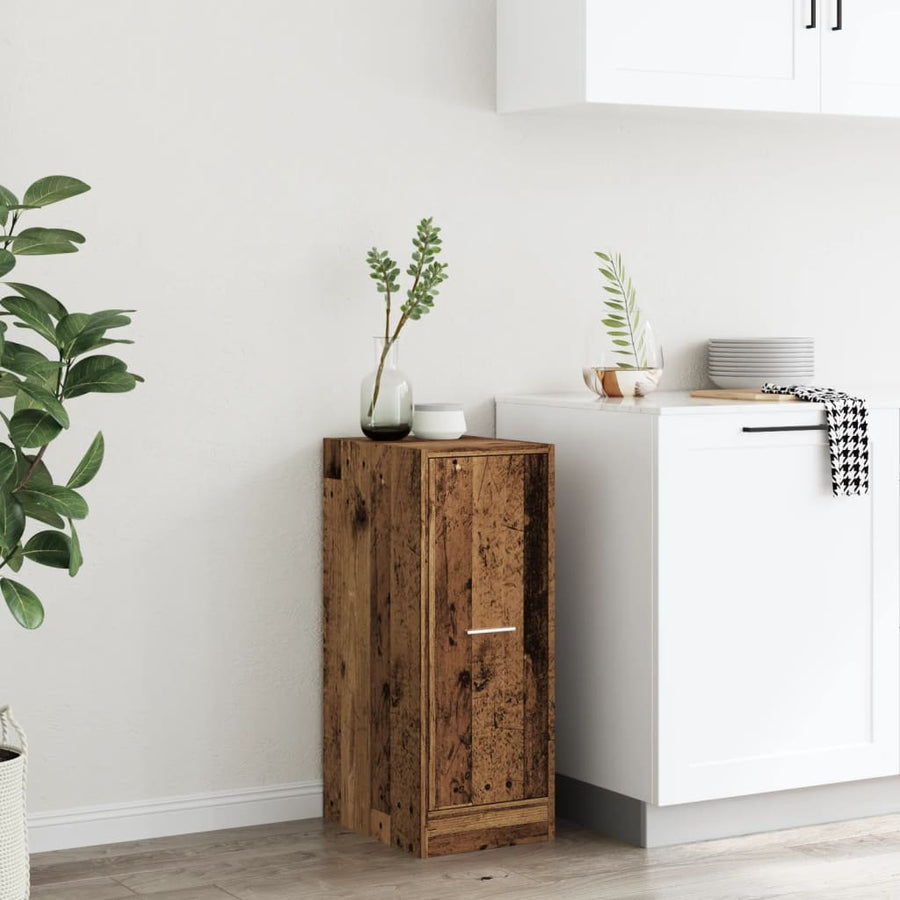 Apothekerskast 30x41x77,5 cm bewerkt hout oud houtkleurig
