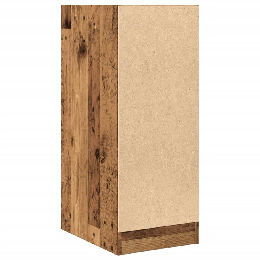 Apothekerskast 30x41x77,5 cm bewerkt hout oud houtkleurig