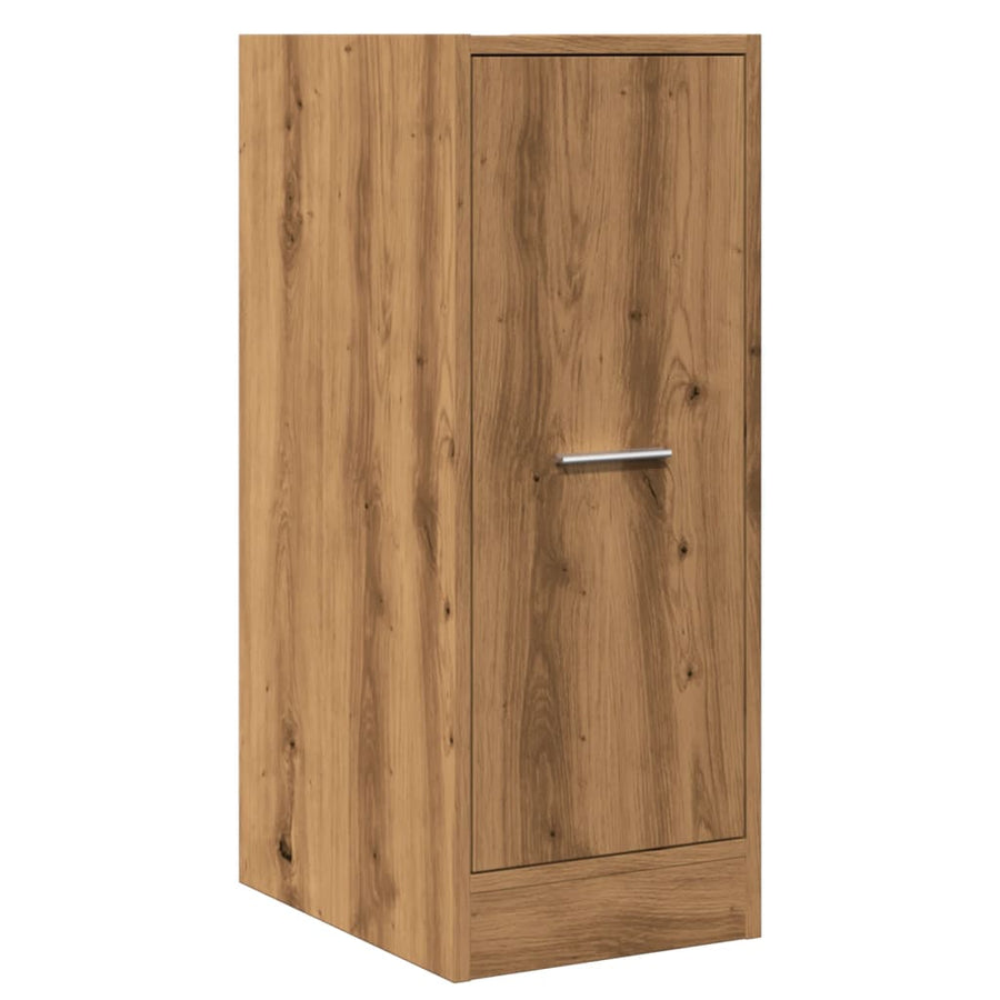 Apothekerskast 30x41x77,5 cm bewerkt hout artisanaal eikenkleur