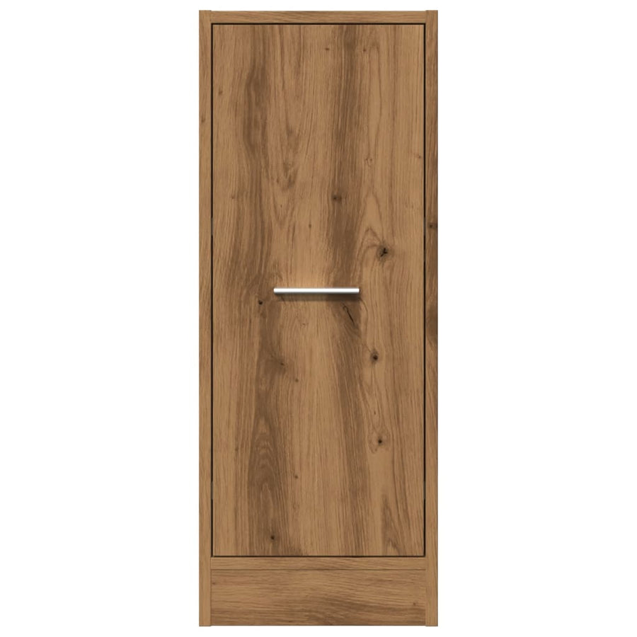 Apothekerskast 30x41x77,5 cm bewerkt hout artisanaal eikenkleur