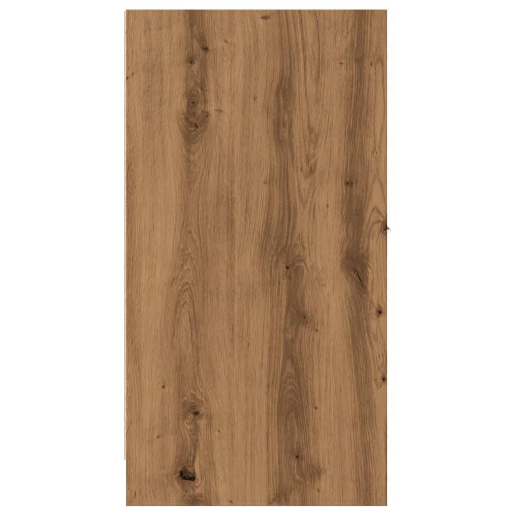 Apothekerskast 30x41x77,5 cm bewerkt hout artisanaal eikenkleur