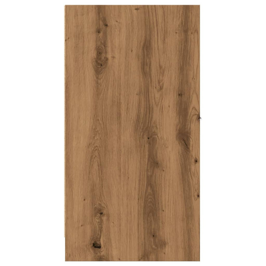 Apothekerskast 30x41x77,5 cm bewerkt hout artisanaal eikenkleur