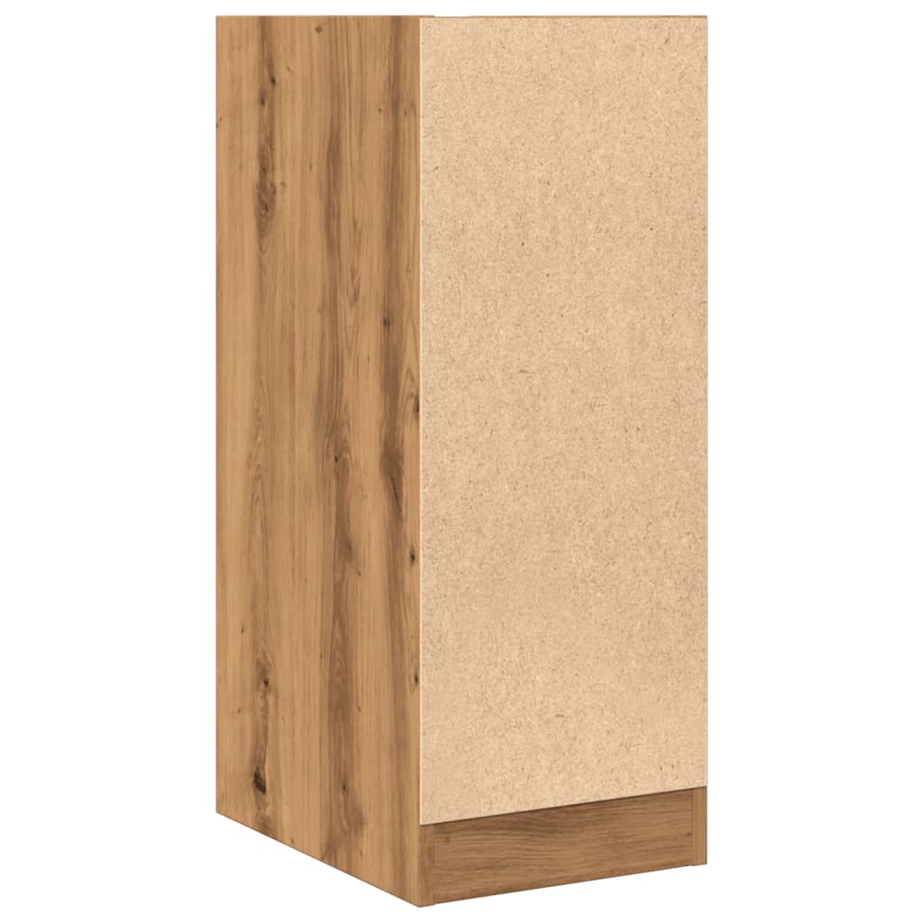Apothekerskast 30x41x77,5 cm bewerkt hout artisanaal eikenkleur