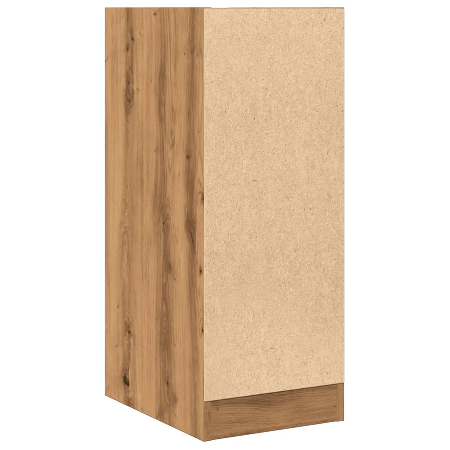 Apothekerskast 30x41x77,5 cm bewerkt hout artisanaal eikenkleur