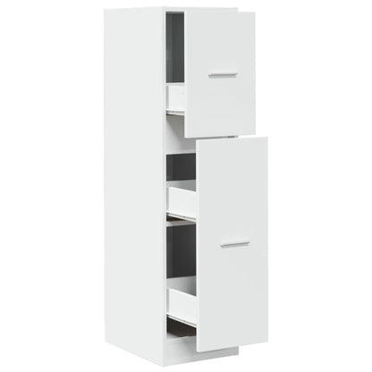 Apothekerskast 30x41x118 cm bewerkt hout wit