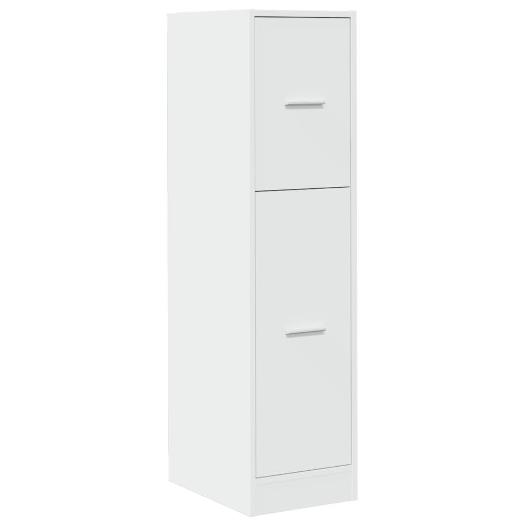Apothekerskast 30x41x118 cm bewerkt hout wit