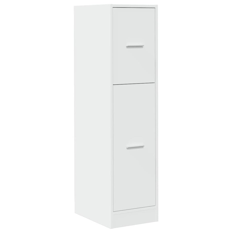 Apothekerskast 30x41x118 cm bewerkt hout wit