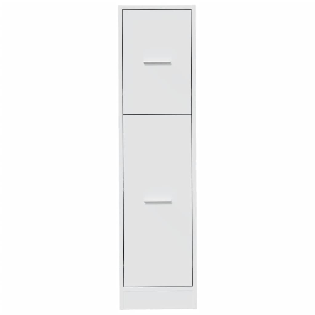 Apothekerskast 30x41x118 cm bewerkt hout wit