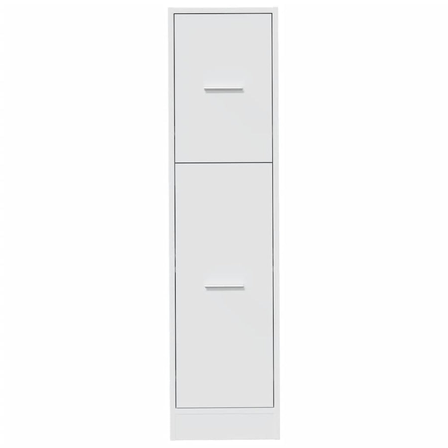 Apothekerskast 30x41x118 cm bewerkt hout wit