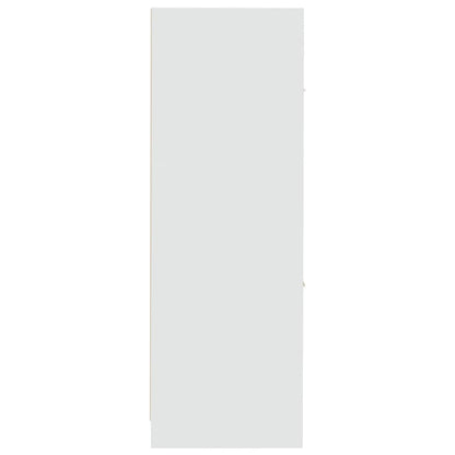 Apothekerskast 30x41x118 cm bewerkt hout wit