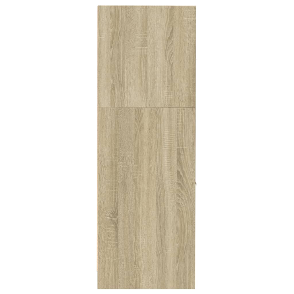 Apothekerskast 30x41x118 cm bewerkt hout sonoma eikenkleurig