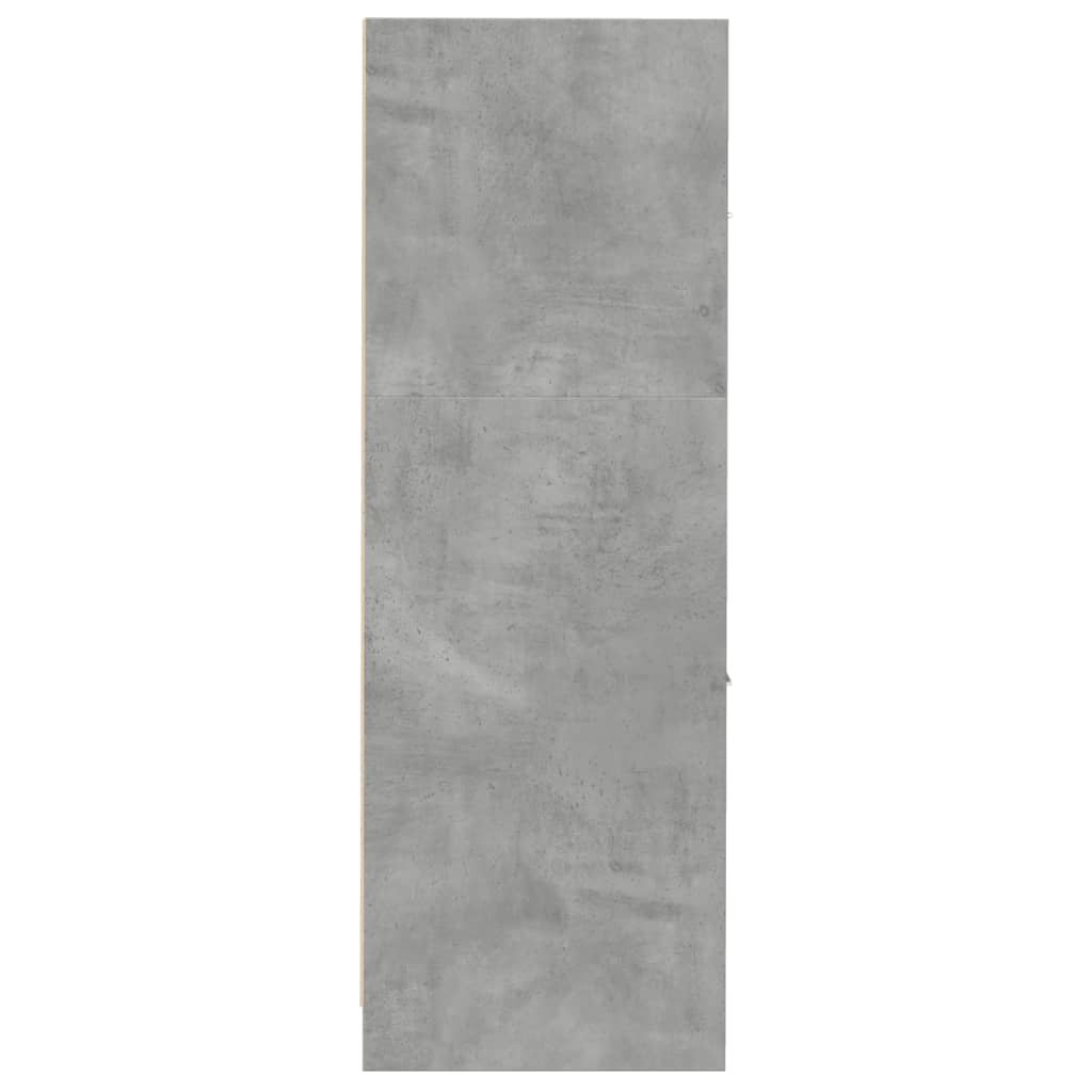 Apothekerskast 30x41x118 cm bewerkt hout betongrijs