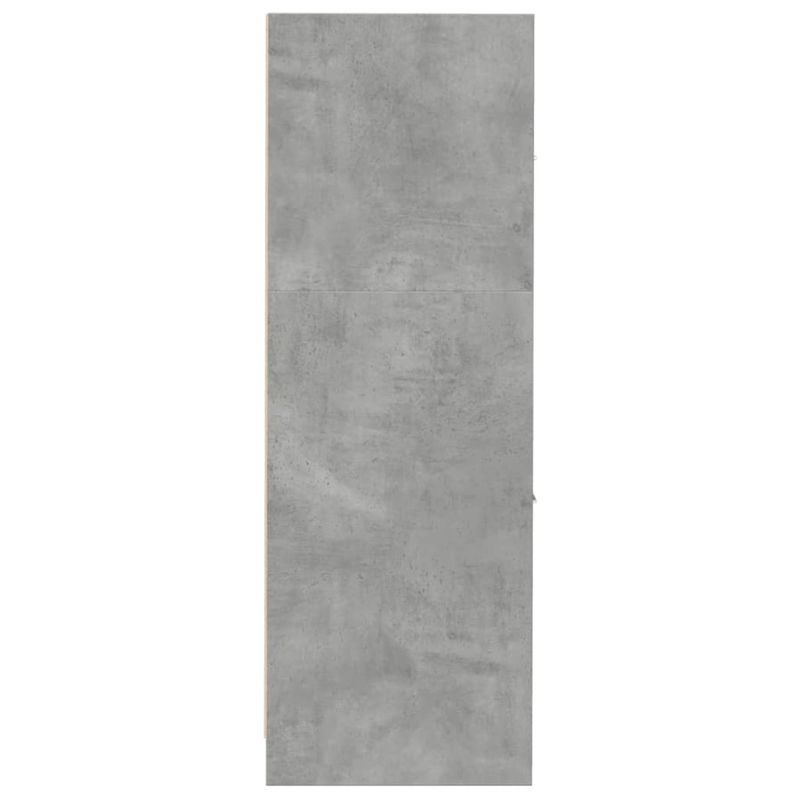 Apothekerskast 30x41x118 cm bewerkt hout betongrijs