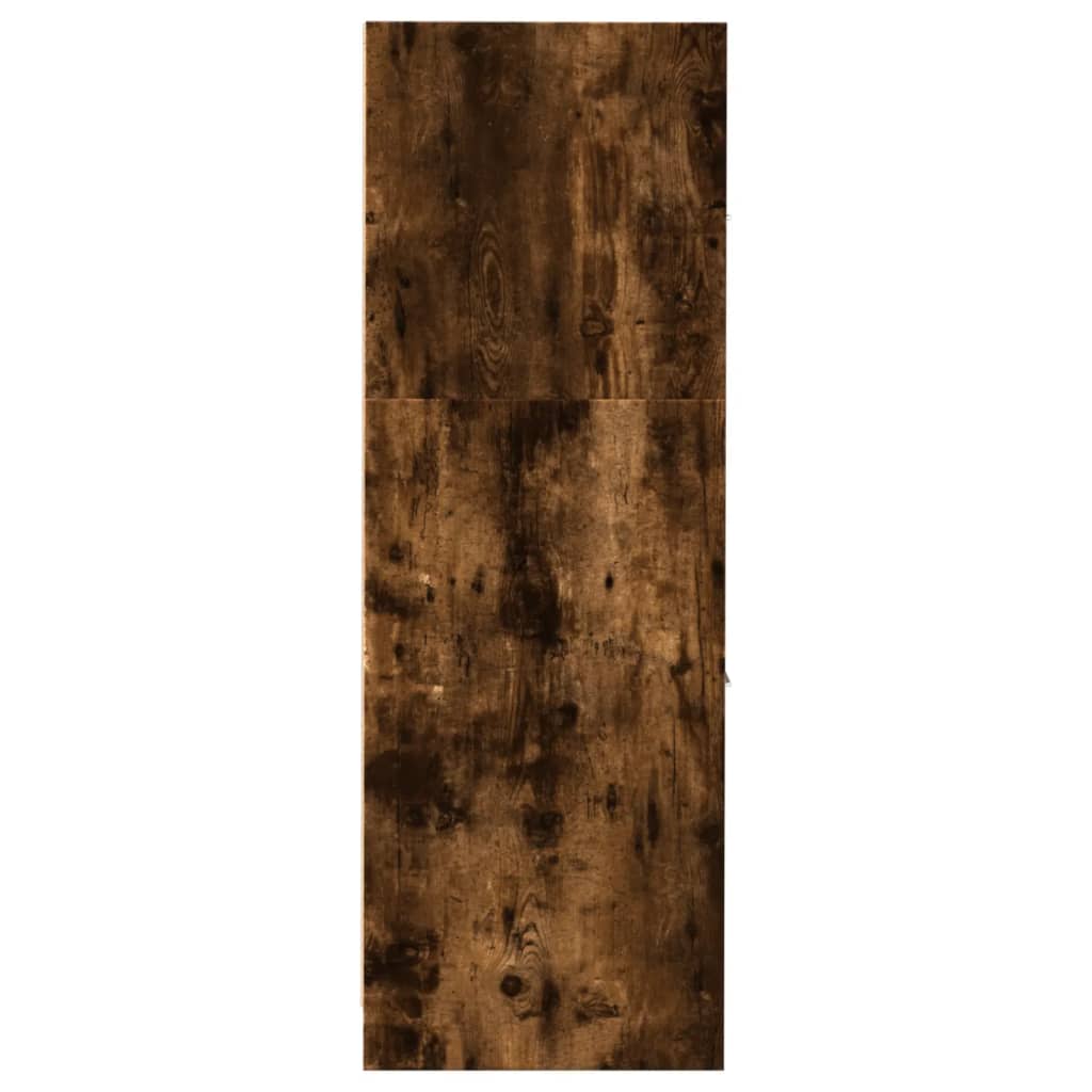 Apothekerskast 30x41x118 cm bewerkt hout gerookt eikenkleurig