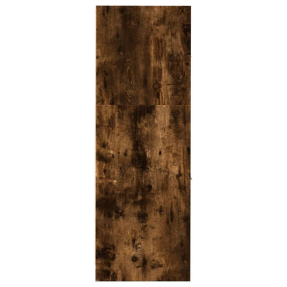 Apothekerskast 30x41x118 cm bewerkt hout gerookt eikenkleurig
