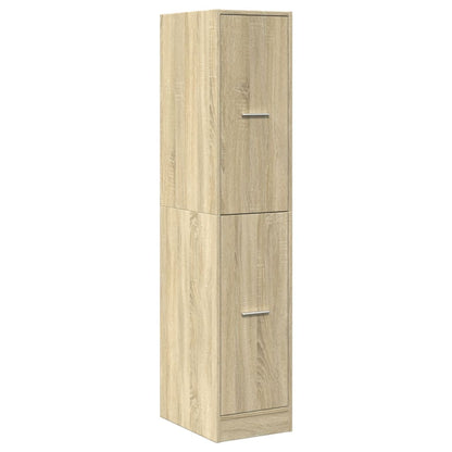 Apothekerskast 30x41x144,5 cm bewerkt hout sonoma eikenkleurig