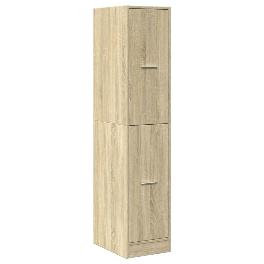 Apothekerskast 30x41x144,5 cm bewerkt hout sonoma eikenkleurig