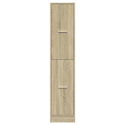 Apothekerskast 30x41x144,5 cm bewerkt hout sonoma eikenkleurig