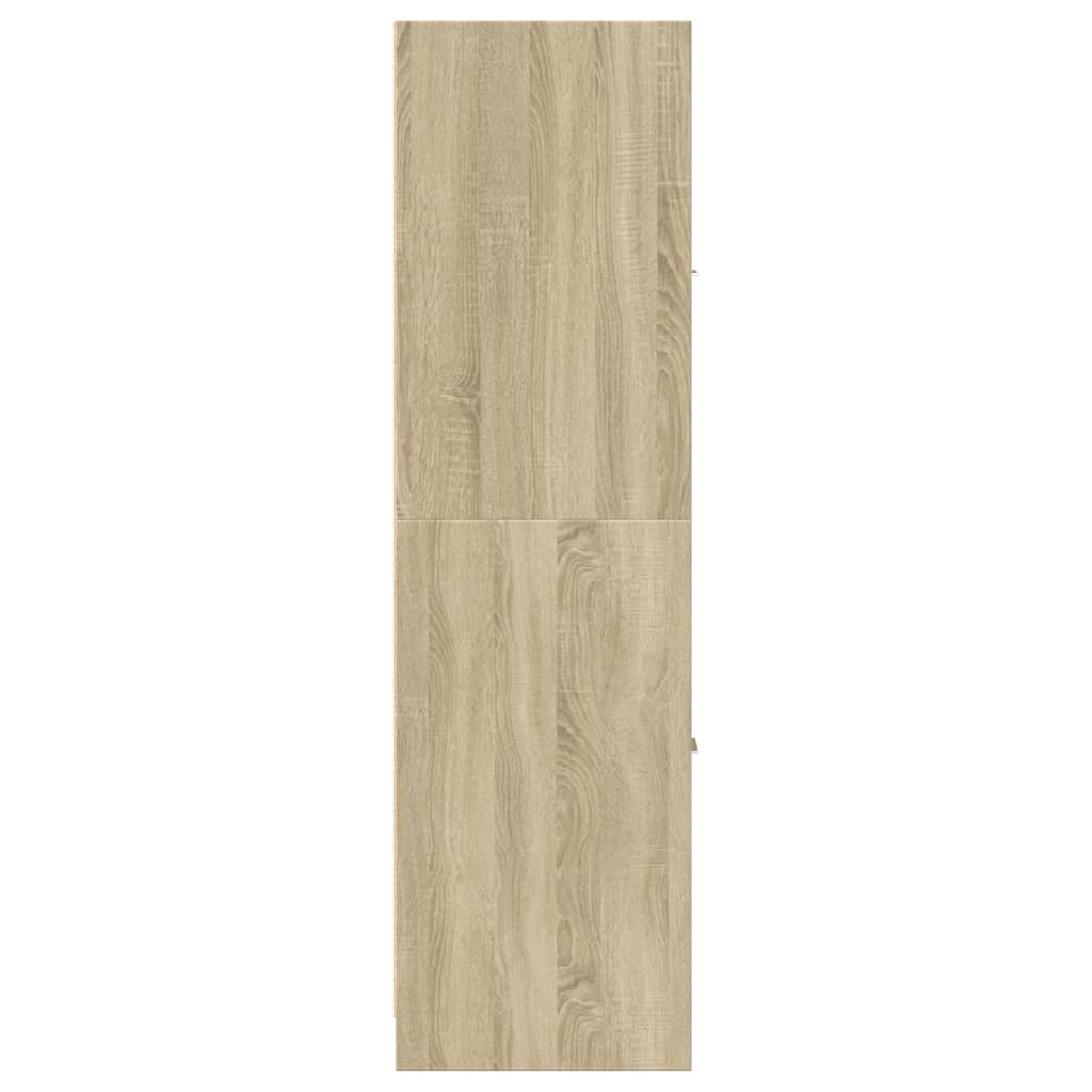 Apothekerskast 30x41x144,5 cm bewerkt hout sonoma eikenkleurig