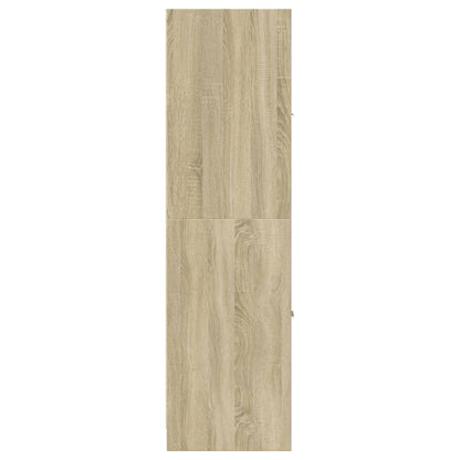 Apothekerskast 30x41x144,5 cm bewerkt hout sonoma eikenkleurig