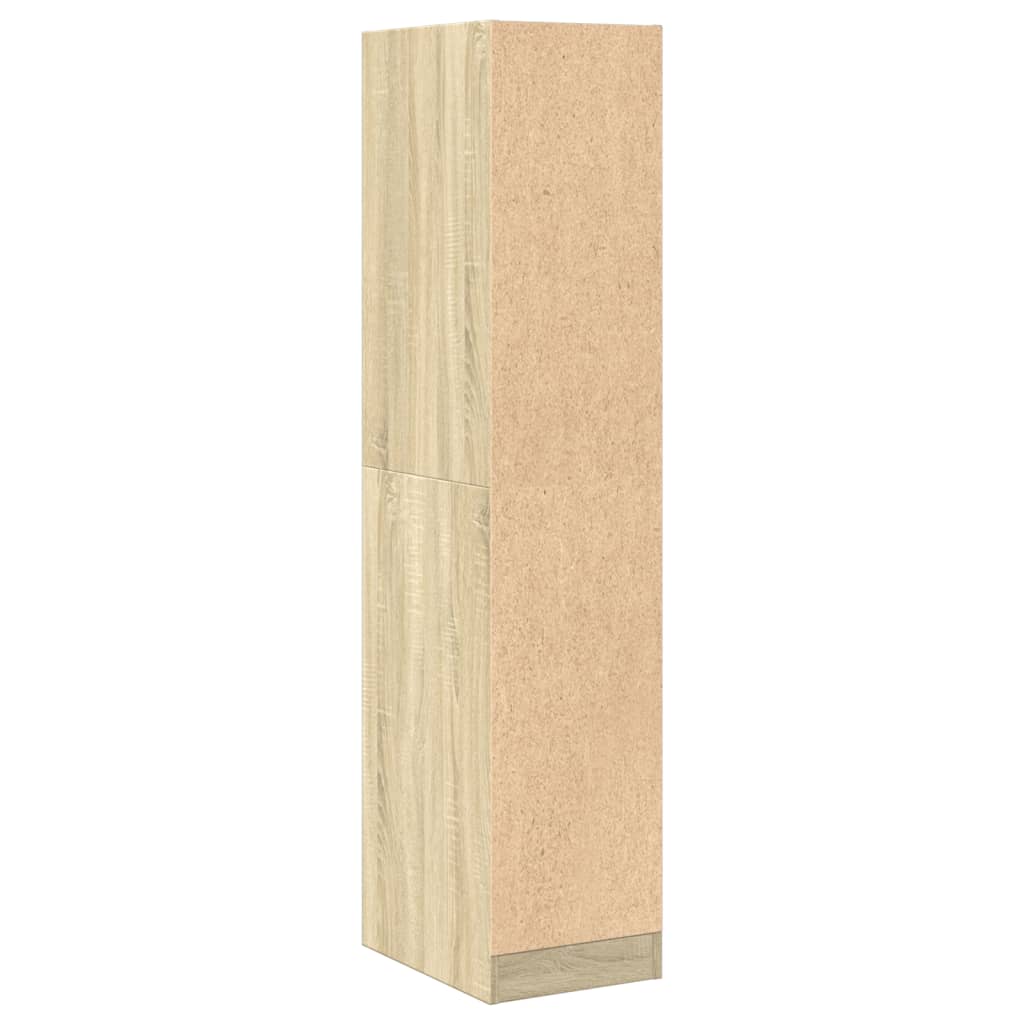 Apothekerskast 30x41x144,5 cm bewerkt hout sonoma eikenkleurig
