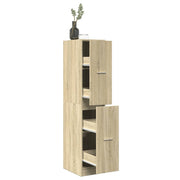 Apothekerskast 30x41x144,5 cm sonoma eiken bewerkt hout
