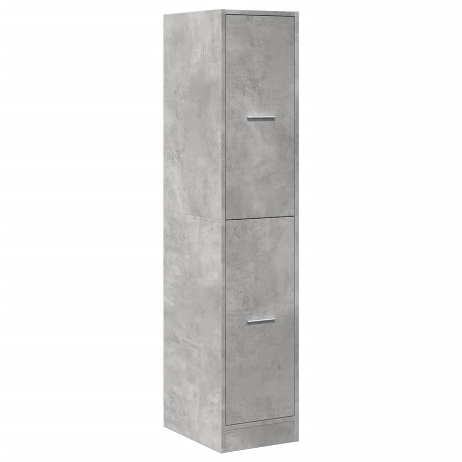 Apothekerskast 30x41x144,5 cm bewerkt hout betongrijs