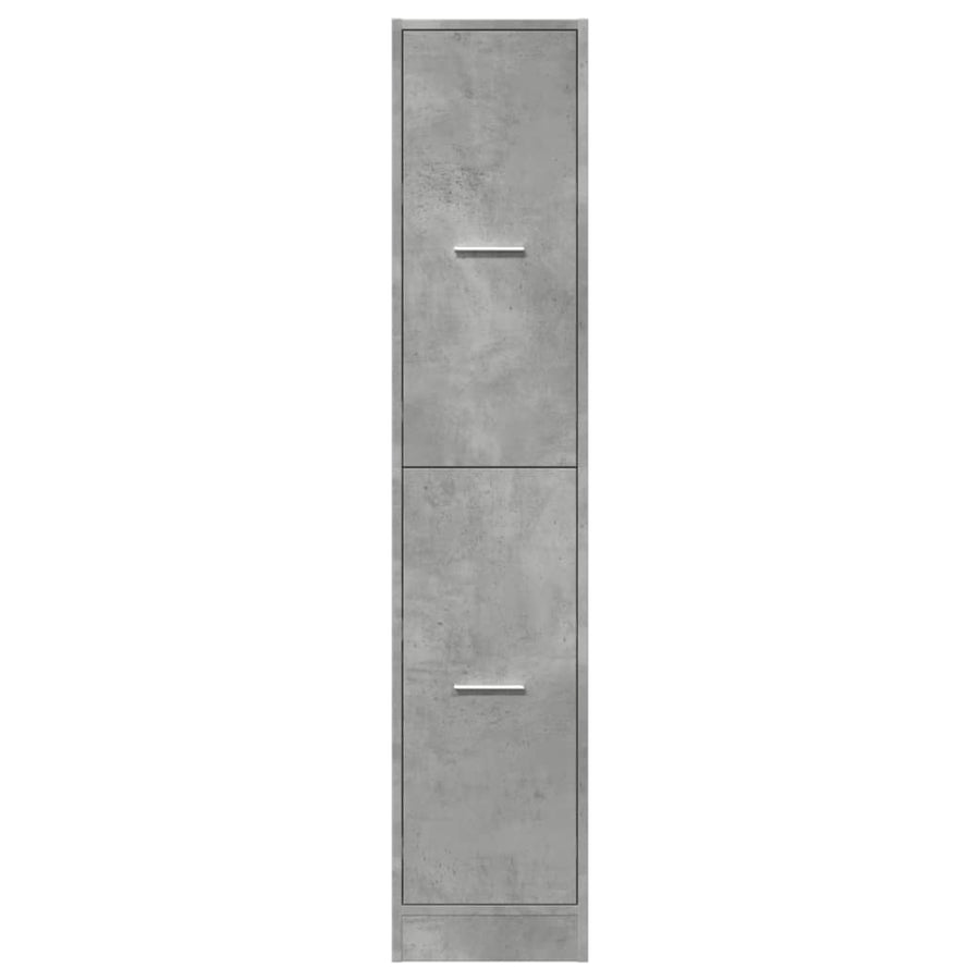 Apothekerskast 30x41x144,5 cm bewerkt hout betongrijs