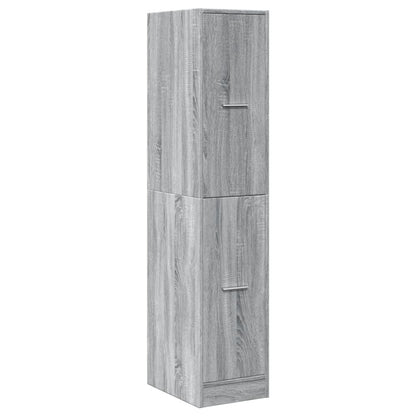 Apothekerskast 30x41x144,5 cm bewerkt hout grijs sonoma eiken