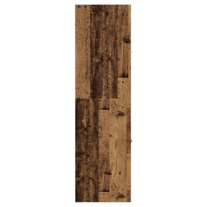 Apothekerskast 30x41x144,5 cm bewerkt hout oud houtkleurig