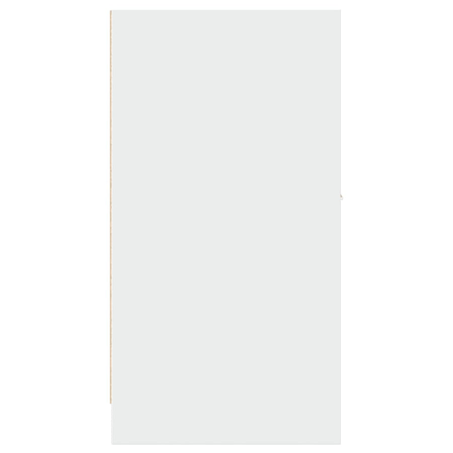 Apothekerskast 40x41x77,5 cm bewerkt hout wit