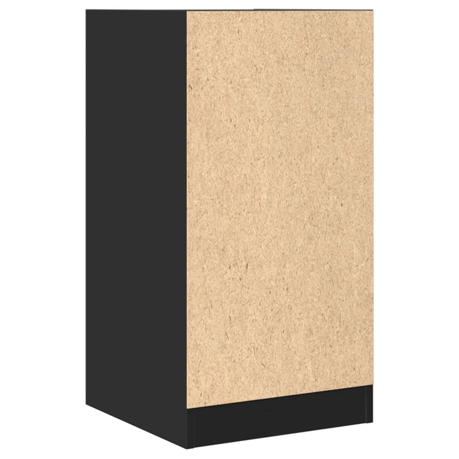 Apothekerskast 40x41x77,5 cm bewerkt hout zwart