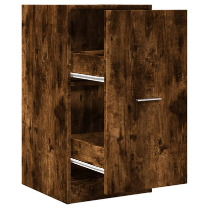 Apothekerskast 40x41x77,5 cm bewerkt hout gerookt eikenkleurig