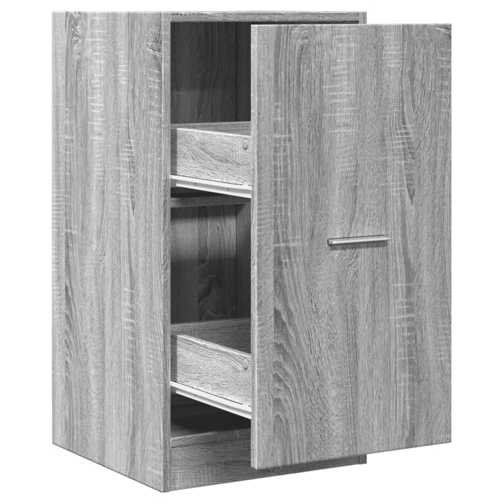 Apothekerskast 40x41x77,5 cm bewerkt hout grijs sonoma eiken