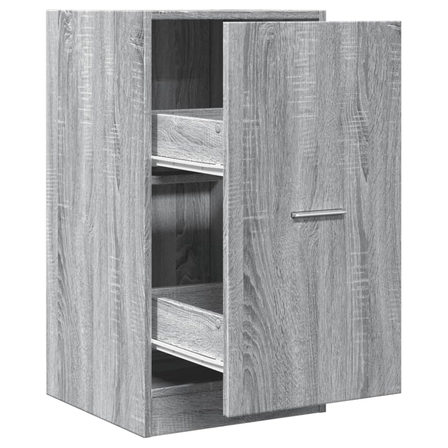 Apothekerskast 40x41x77,5 cm bewerkt hout grijs sonoma eiken