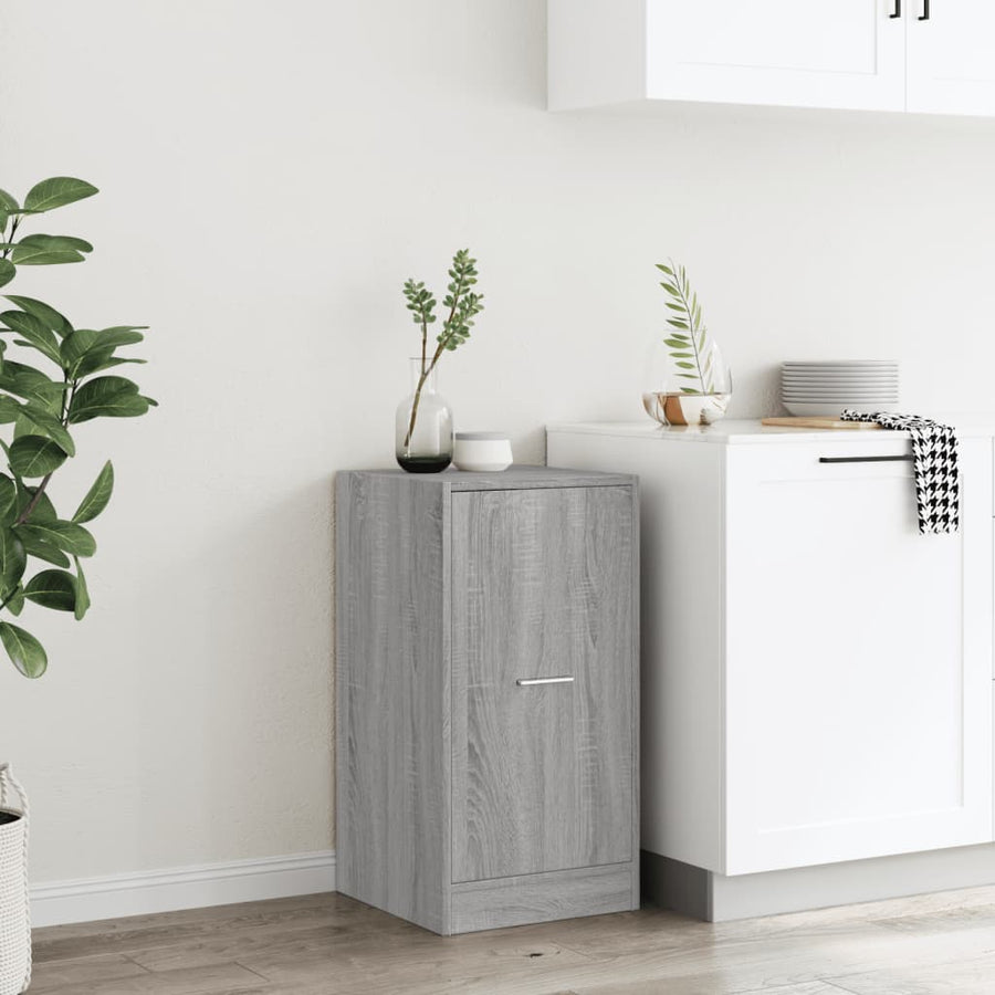 Apothekerskast 40x41x77,5 cm bewerkt hout grijs sonoma eiken