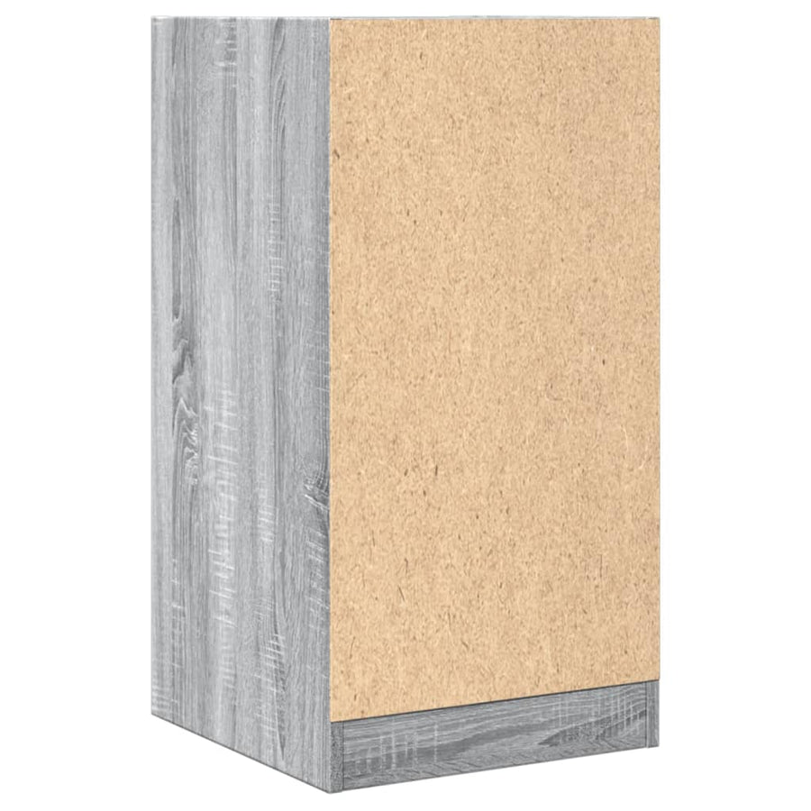 Apothekerskast 40x41x77,5 cm bewerkt hout grijs sonoma eiken