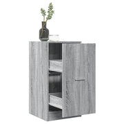 Apothekerskast 40x41x77,5 cm bewerkt hout grijs