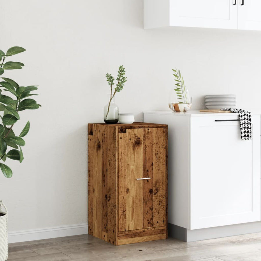 Apothekerskast 40x41x77,5 cm bewerkt hout oud houtkleurig